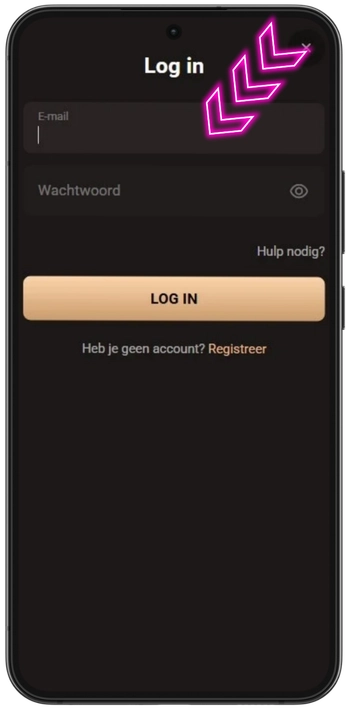 Voer inloggegevens in bij Legionbet Casino